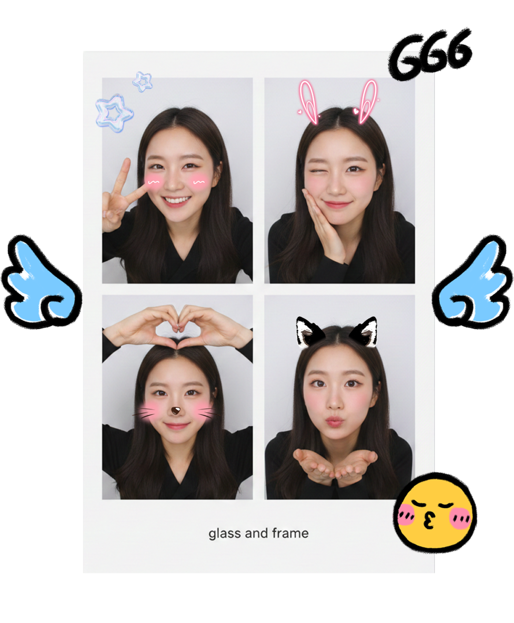 Sticker sample butterfly